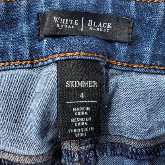 White House Black Market Skimmer Blue Jeans Size 4 - Picture 4 of 11